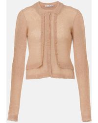 Acne Studios - Cardigan De Mohair Y Lana A Capas - Lyst