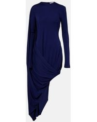 Sportmax - Ariete 1234 Draped Jersey Maxi Dress - Lyst