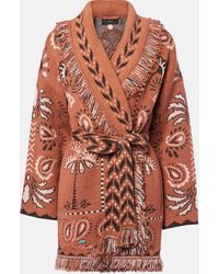 Alanui - Wild Wonder Foulard Wool And Cotton Cardigan - Lyst