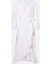 Heidi Klein - Robe Portefeuille En Lin - Lyst