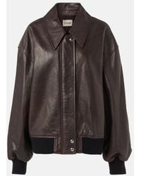 KHAITE - Shelman Leather Blouson - Lyst