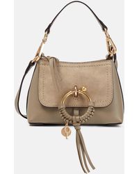 See By Chloé Joan Mini Leather Shoulder Bag - Natural