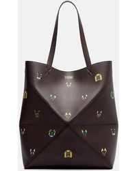 Loewe - X Louis Wain Puzzle Fold Cats Leather Tote Bag - Lyst