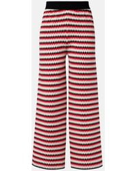 La DoubleJ - Checkers Knitted Wide-Leg Pants - Lyst