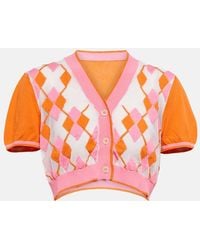 Jacquemus - Cardigan 'le cardigan toledo' rose et - Lyst