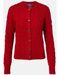 Polo Ralph Lauren - Cable-Knit Wool And Cashmere Cardigan - Lyst