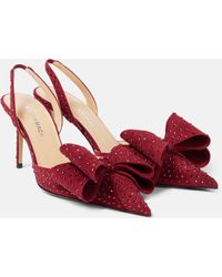 Mach & Mach - Le Cadeau 85 Suede Slingback Pumps - Lyst