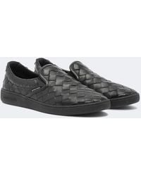 Bottega Veneta - Kalbsleder Low Top Sneakers - Lyst