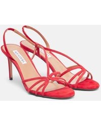 Aquazzura - Talk To Me 75 Suede Sandals - Lyst