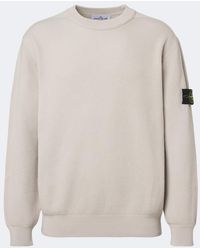 Stone Island - Compass Cotton Sweater - Lyst