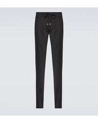 Lardini - Easy Wear Wool-Blend Straight Pants - Lyst