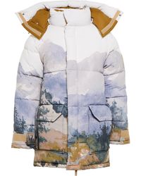 Gucci X The North Face Printed Down Jacket - Multicolour