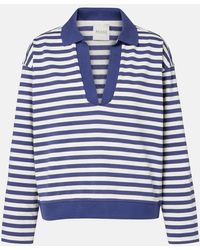 Posse - Haisley Striped Cotton Polo Shirt - Lyst