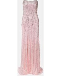 Jenny Packham - Sarai Embellished Bustier Gown - Lyst