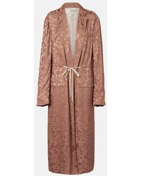 Dries Van Noten - Printed Wrap Coat - Lyst