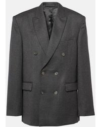 Wardrobe NYC - Double-Breasted Wool Blazer - Lyst