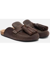 JW Anderson - Slippers Tassel Aus Veloursleder - Lyst