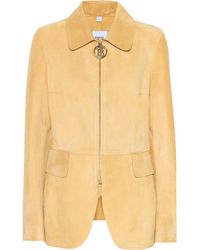 Burberry Chaqueta Monogram de gamuza - Neutro