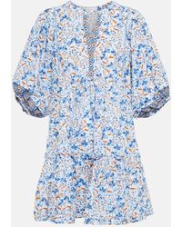 Poupette - Vestido corto Aria de algodon floral - Lyst