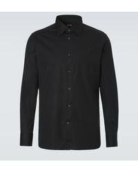ZEGNA - Cotton-Blend Poplin Shirt - Lyst