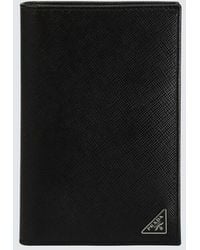 Prada - Logo-Appliqué Passport Holder - Lyst