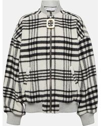 JW Anderson - Checked Wool-blend Bomber Jacket - Lyst