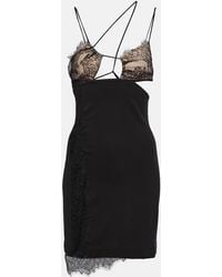 Nensi Dojaka - Lace-Trimmed Minidress - Lyst