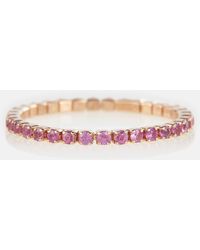 SHAY - Thread 18kt Rose Gold Ring With Pink Sapphires - Lyst