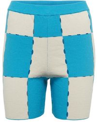 Jacquemus - Gelato karierte shorts aus einer baumwollmischung - Lyst
