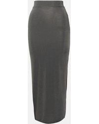 Alex Perry - Verzierter Midirock Aus Jersey - Lyst