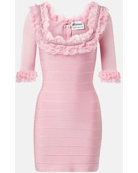 Self-Portrait - X Christopher Kane Lace-Trimmed Minidress - Lyst