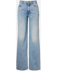 Balmain - Mid-Rise Wide-Leg Jeans - Lyst