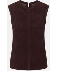 Stouls - Miuccia Suede Top - Lyst