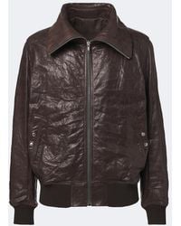 Rick Owens - Dracuflight Leather Blouson Jacket - Lyst