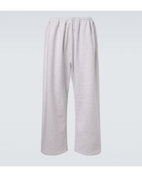 Acne Studios - Logo Cotton-Blend Fleece Sweatpants - Lyst