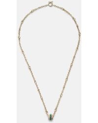 Spinelli Kilcollin - Gravity 18Kt Chain Necklace With Diamond And Emerald - Lyst