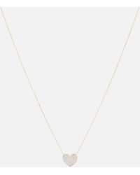 STONE AND STRAND - All My Heart 10kt Yellow Gold Necklace With Diamonds - Lyst