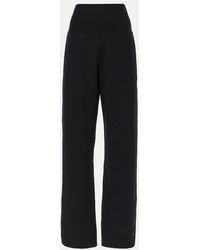 Alaïa - High-Rise Wool-Blend Straight Pants - Lyst