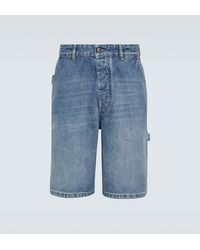 Bottega Veneta - Shorts di jeans a vita media - Lyst
