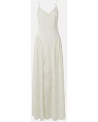 ROTATE BIRGER CHRISTENSEN - Bridal Lace-Trimmed Satin Maxi Dress - Lyst