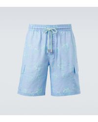 Vilebrequin - Baie Linen Bermuda Shorts - Lyst
