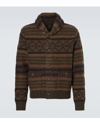 RRL - Cardigan Aus Wolle Und Baumwolle - Lyst