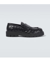 Bottega Veneta - Haddock Intrecciato Leather Loafers - Lyst