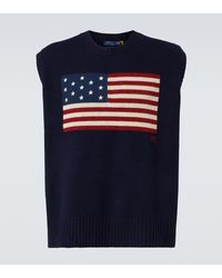 Polo Ralph Lauren - Wool And Cotton Sweater Vest - Lyst