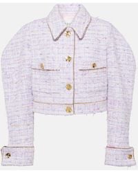 Nina Ricci - Cropped Cotton-blend Tweed Jacket - Lyst