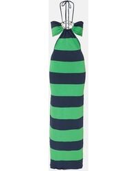 Coperni - Cutout Striped Maxi Dress - Lyst
