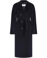Max Mara Madame Wool And Cashmere Coat - Blue