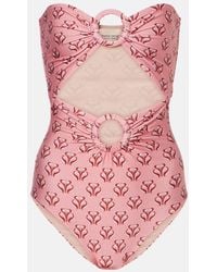 Adriana Degreas - Printed Cutout Swimsuit - Lyst