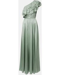 Ulla Johnson - Avalina Ruffled Silk Maxi Dress - Lyst