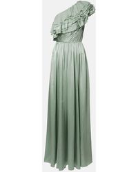 Ulla Johnson - Avalina Ruffled Silk Maxi Dress - Lyst